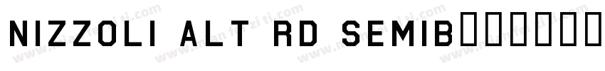 Nizzoli Alt Rd SemiB字体转换